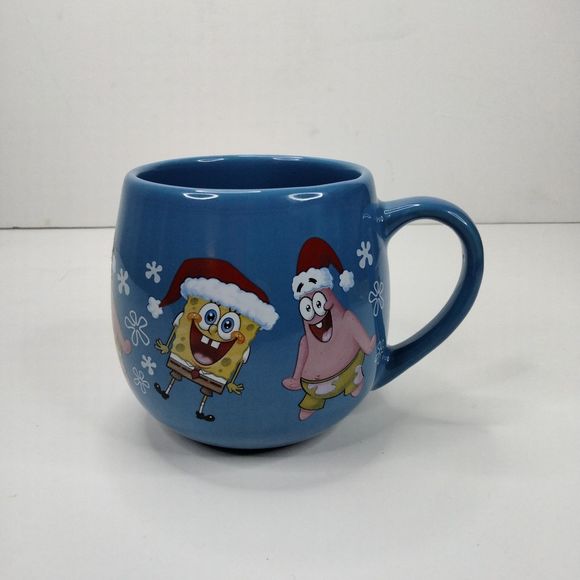 SpongeBob & Patrick Coffee Cup Mug Christmas Sponge Bob Squarepan 2018 Viacom - Picture 1 of 8